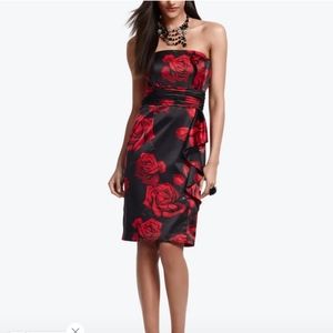 White House Black Market Rose Dress Size 6